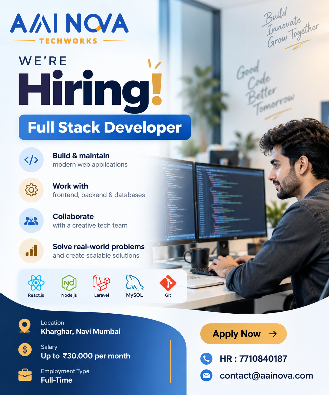 Full Stack Developer infographic