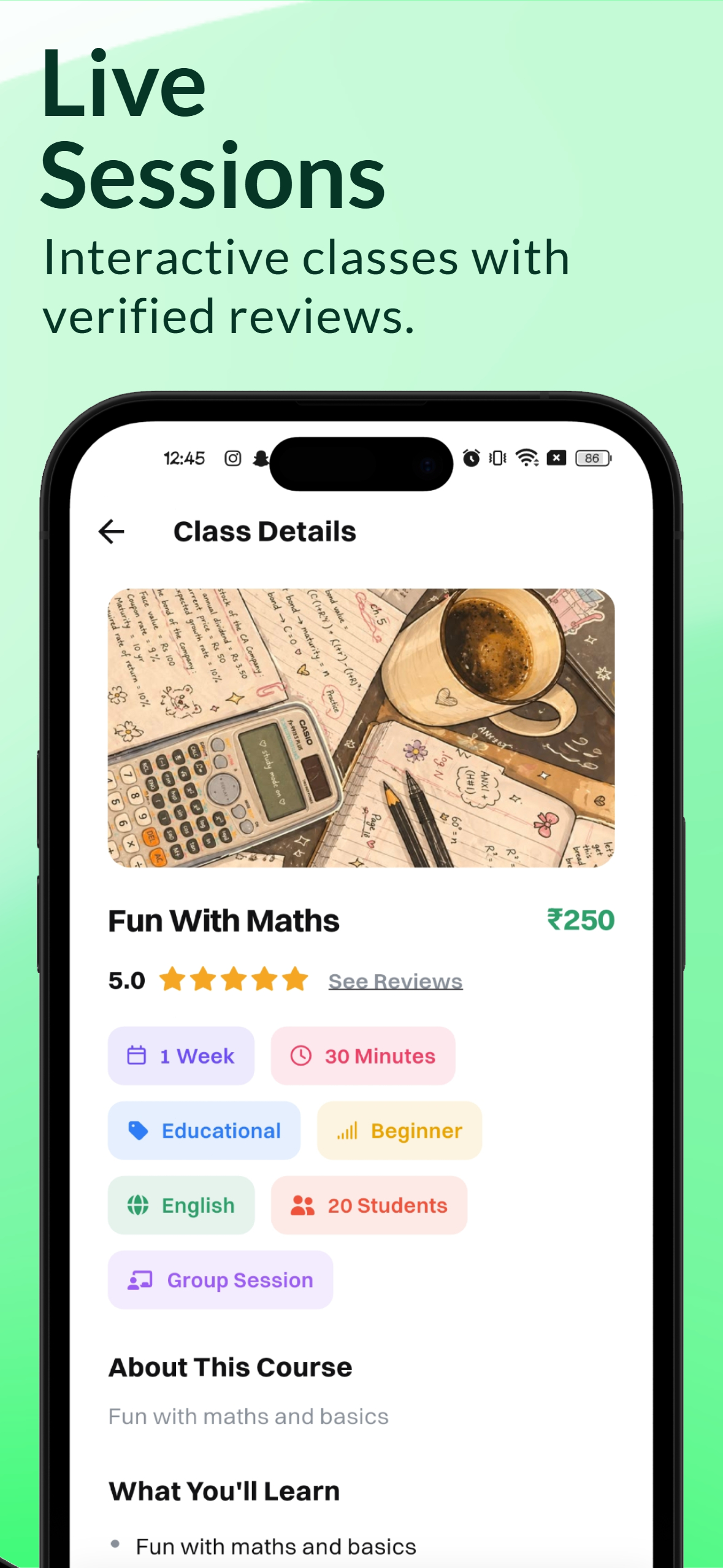 App screenshot